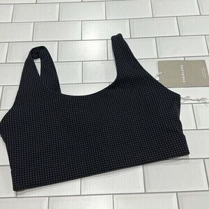 Everlane Navy Checkered Jacket